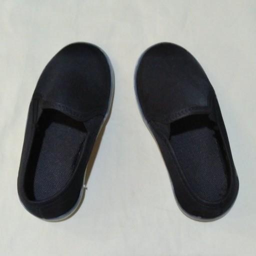 کفش خام ونس مشکی سایز کودک شماره 32 مناسب نقاشی و چاپ و استفاده روزانه